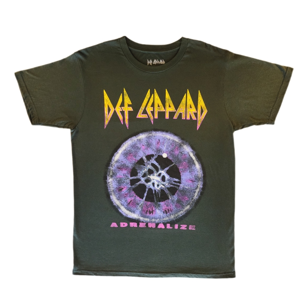 Brand New Def Leopard Men's Cotton Graphic Tee Shirt 1992 Adrenalize World Tour